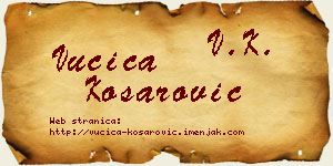 Vučica Košarović vizit kartica